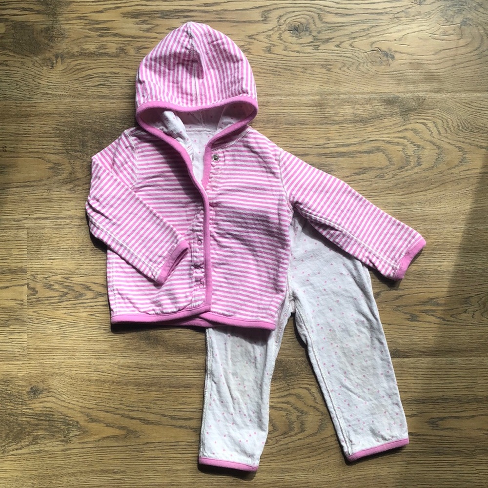 Reversible matching sweat suit